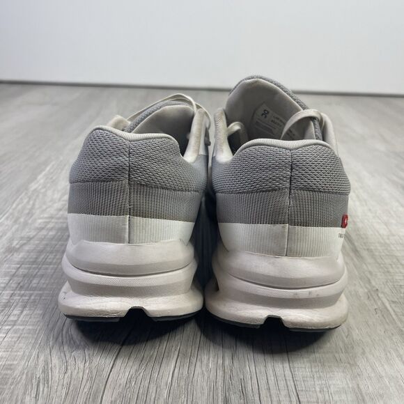 On Cloud Running Sneaker Women Size 6 White Grey Cloudrunner Running Gym Shoes M - Picture 5 of 10
